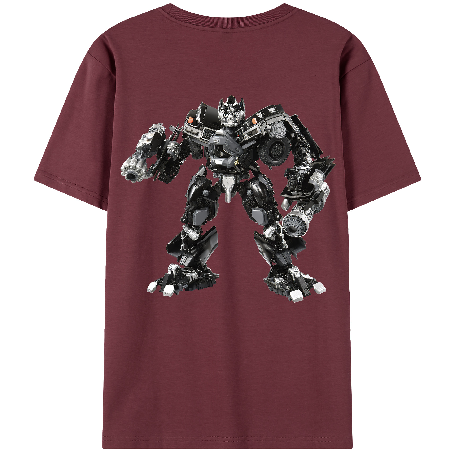 （画像用） Transformers トランスフォーマー 綿100％半袖Tシャツ（背面プリント）